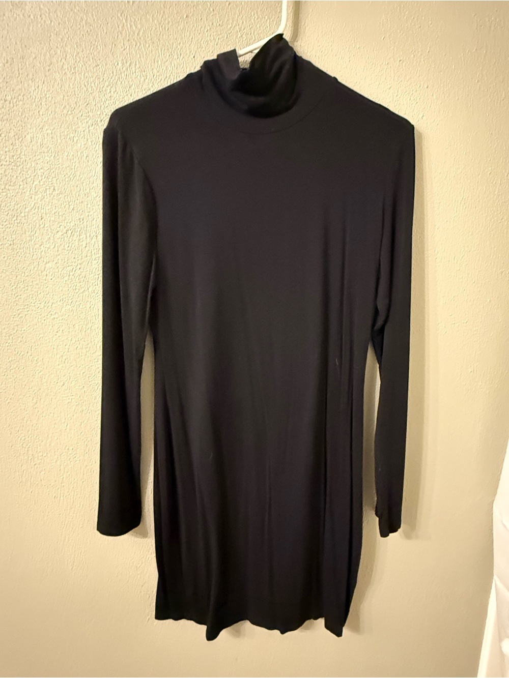 Lulus Black Long-Sleeve Turtleneck Dress - L